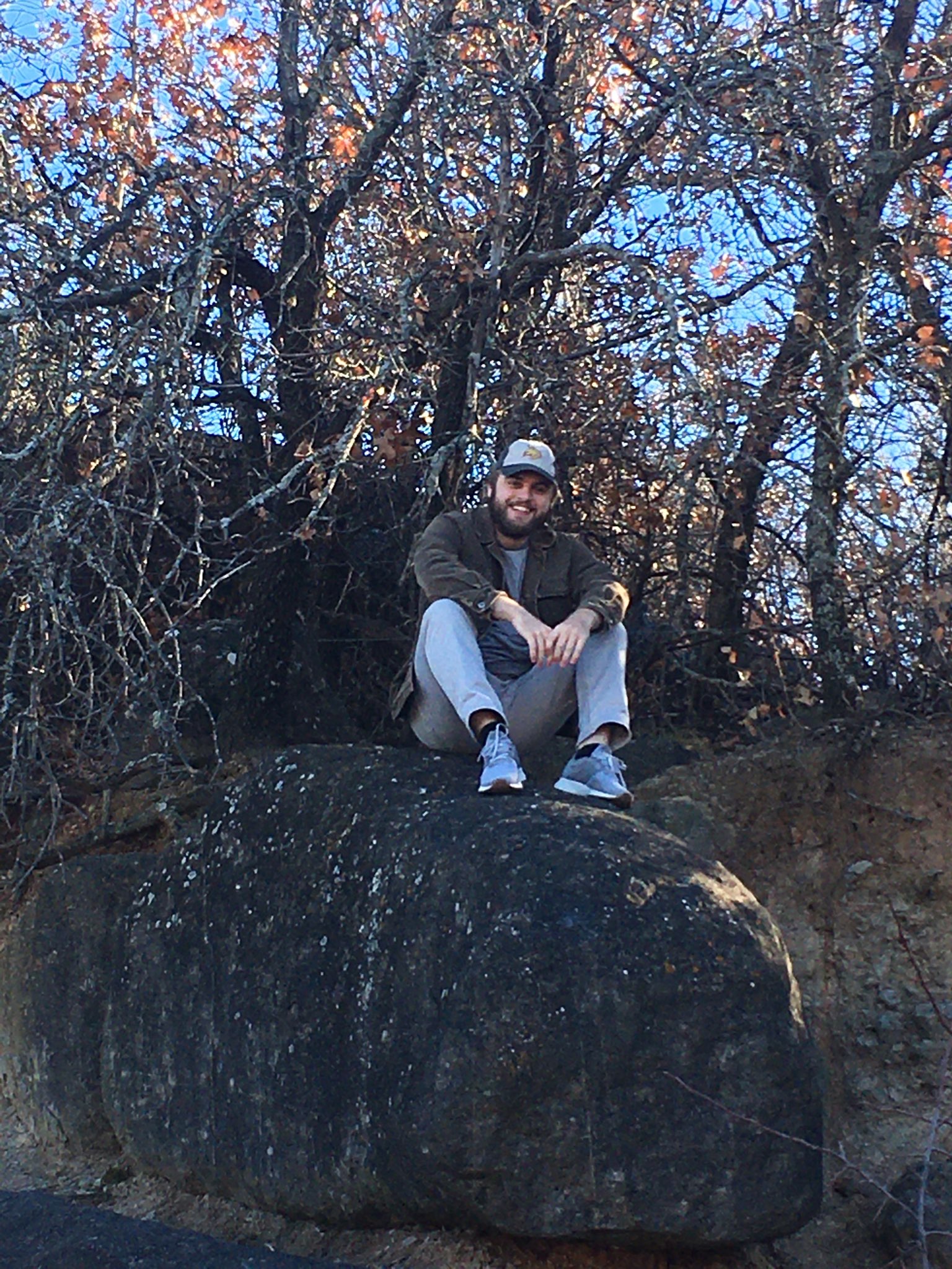 me on a rock